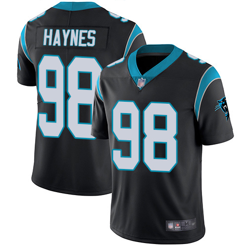 Carolina Panthers Limited Black Youth Marquis Haynes Home Jersey NFL Football #98 Vapor Untouchable->carolina panthers->NFL Jersey